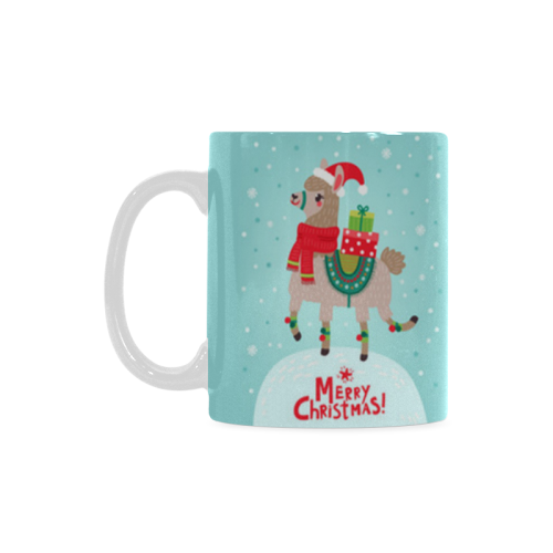 Merry Christmas Llama White Mug(11OZ)