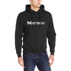 NUMBERS Collection LOGO Black/White Men's Classic Hoodie (Model H17)