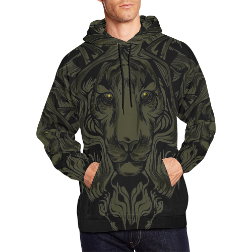 Guarded All Over Print Hoodie for Men/Large Size (USA Size) (Model H13)