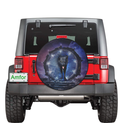 Awesome wolf 32 Inch Spare Tire Cover