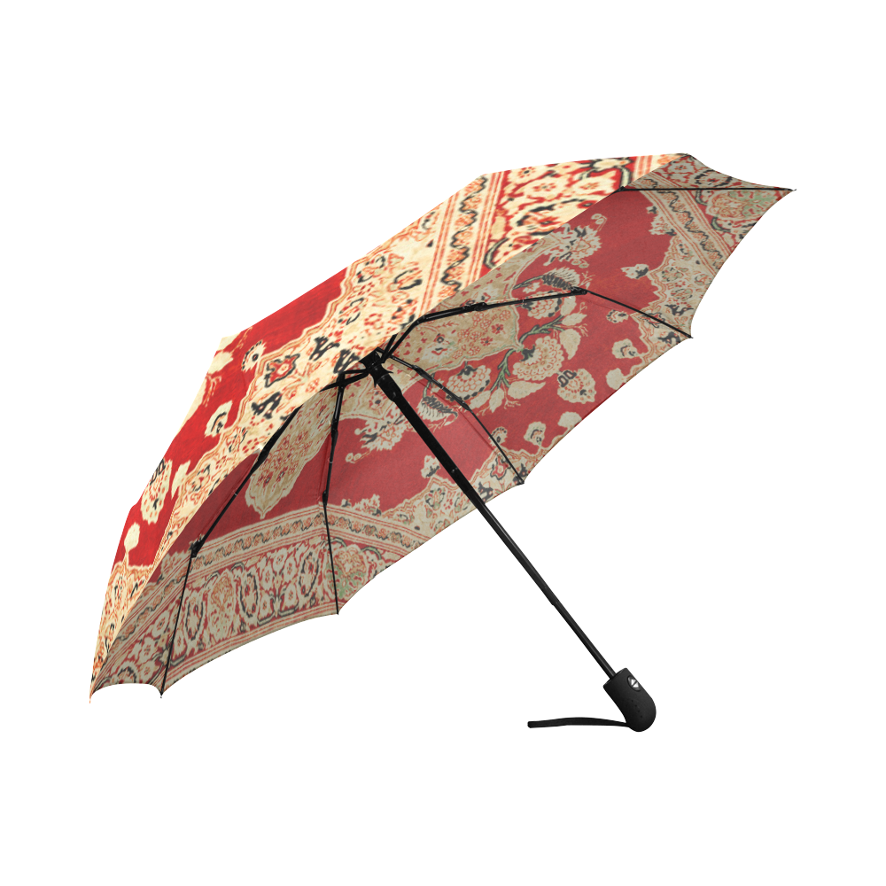 Persian Carpet Hadji Jallili Tabriz Red Gold Auto-Foldable Umbrella (Model U04)