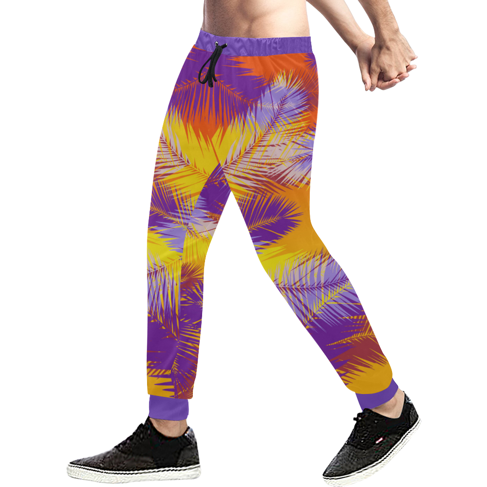 Tropical summer pop art Men's All Over Print Sweatpants (Model L11)
