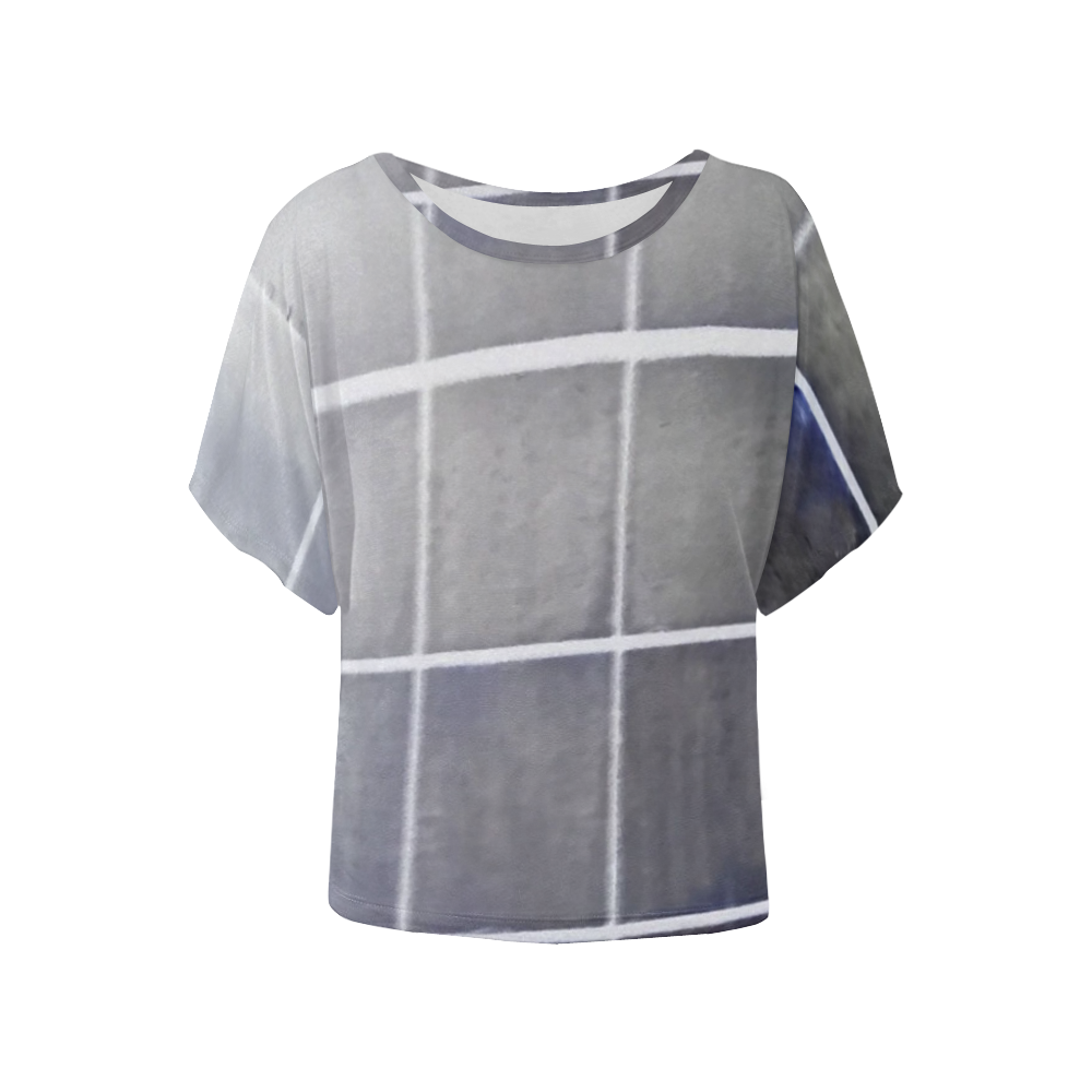 SHADEZ Women's Batwing-Sleeved Blouse T shirt (Model T44)