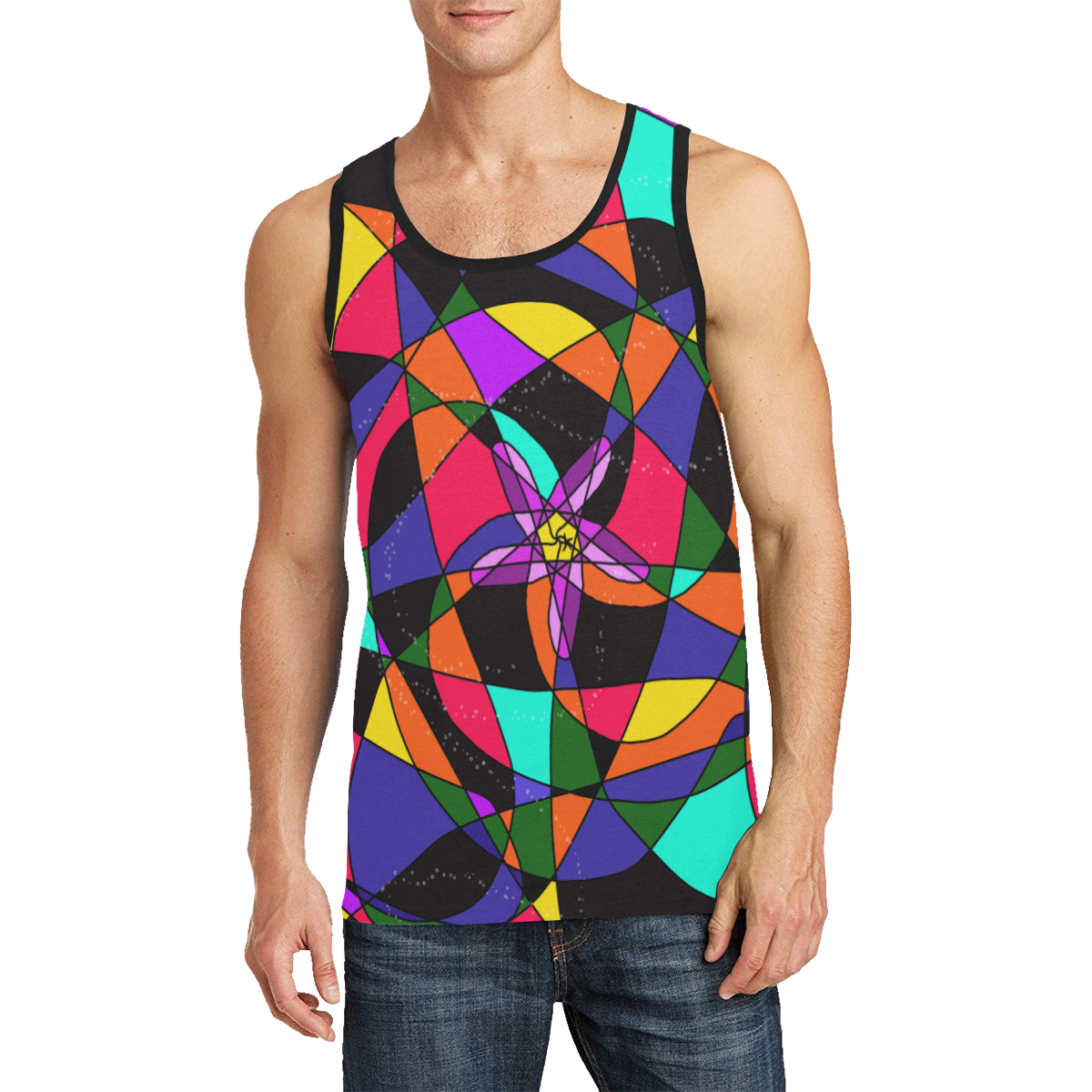 Abstract Design S 2020 Men's All Over Print Tank Top (Model T57)