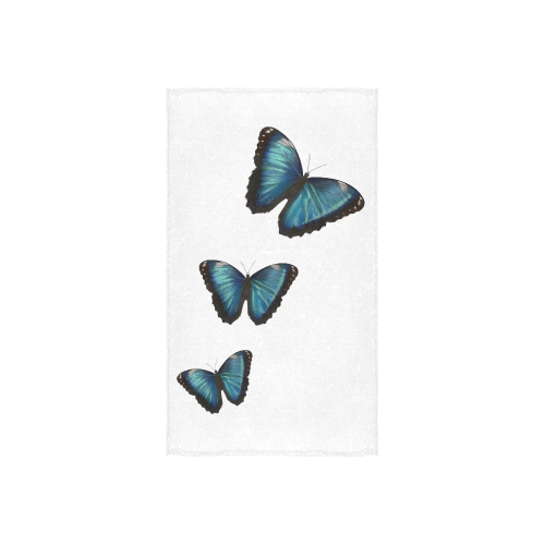 Morpho hyacintus butterflies painting Custom Towel 16"x28"