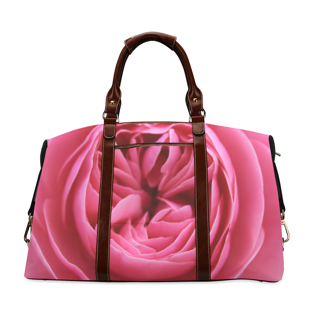 Rose Fleur Macro Classic Travel Bag (Model 1643) Remake