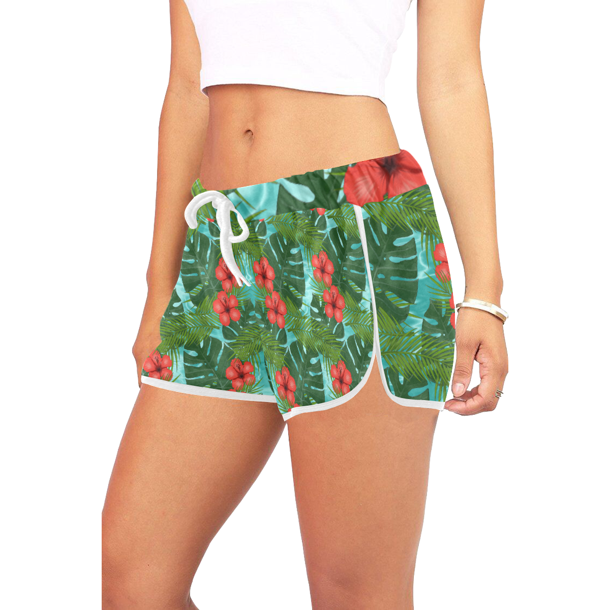 Tropical Vacation Women's All Over Print Relaxed Shorts (Model L19)
