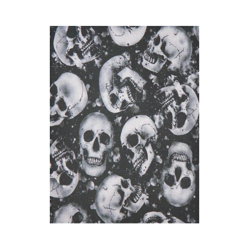 Gothic Skulls Underground Cotton Linen Wall Tapestry 60"x 80"