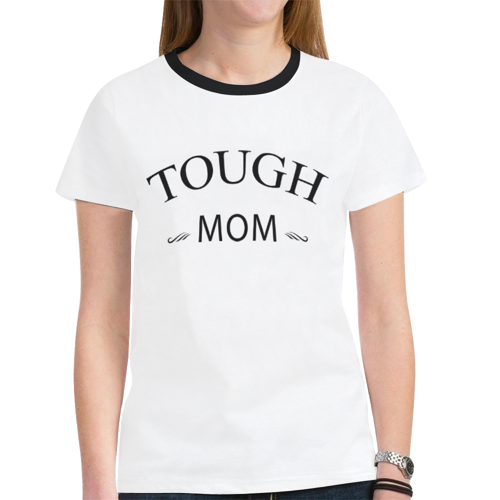 Tough mom New All Over Print T-shirt for Women (Model T45)