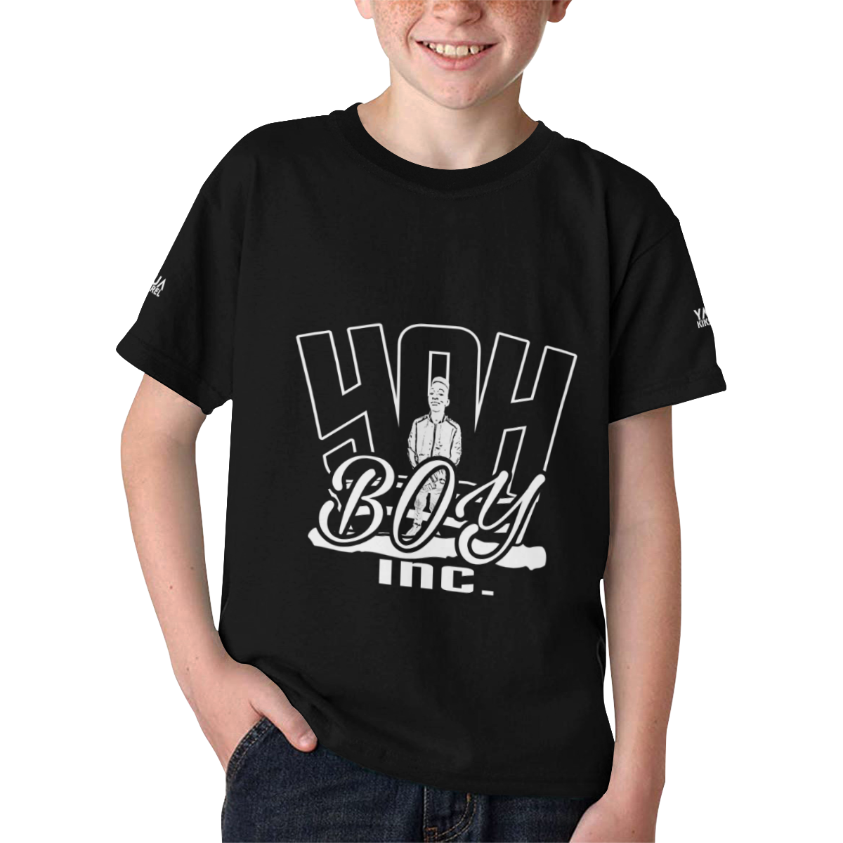 YahBoy Inc Black Kids' All Over Print T-shirt (Model T65)