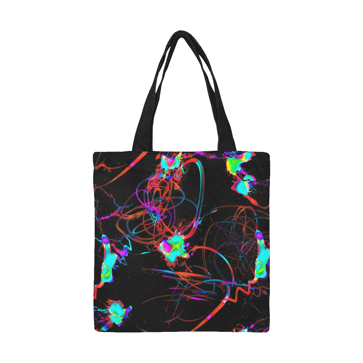 abstract Neon Fun 13 by JamColors All Over Print Canvas Tote Bag/Small (Model 1697)