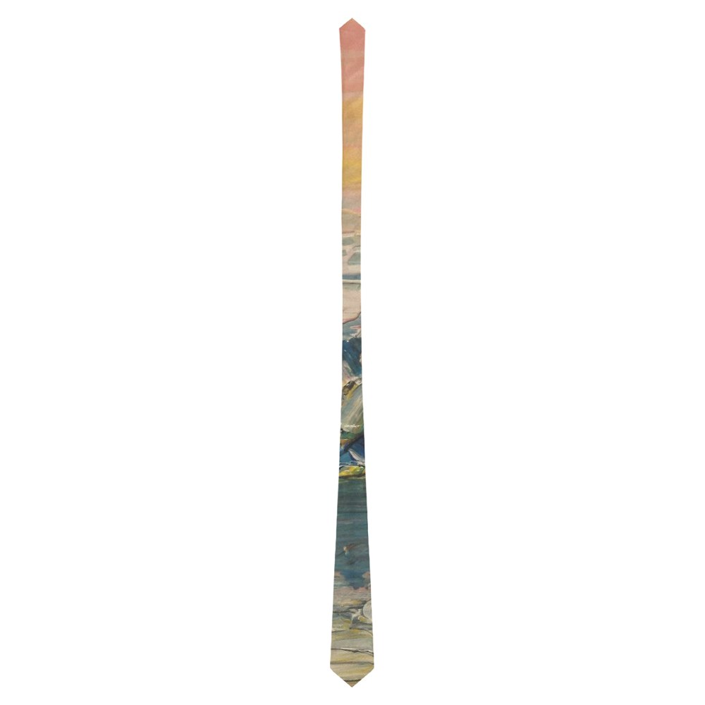 Mountains painting Classic Necktie (Two Sides)