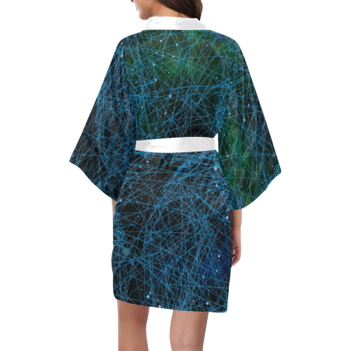 System Network Connection Kimono Robe