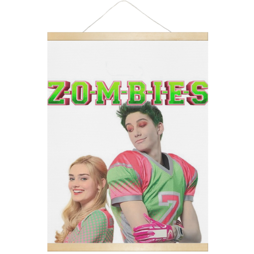 Zombies White Hanging Poster 18"x24"