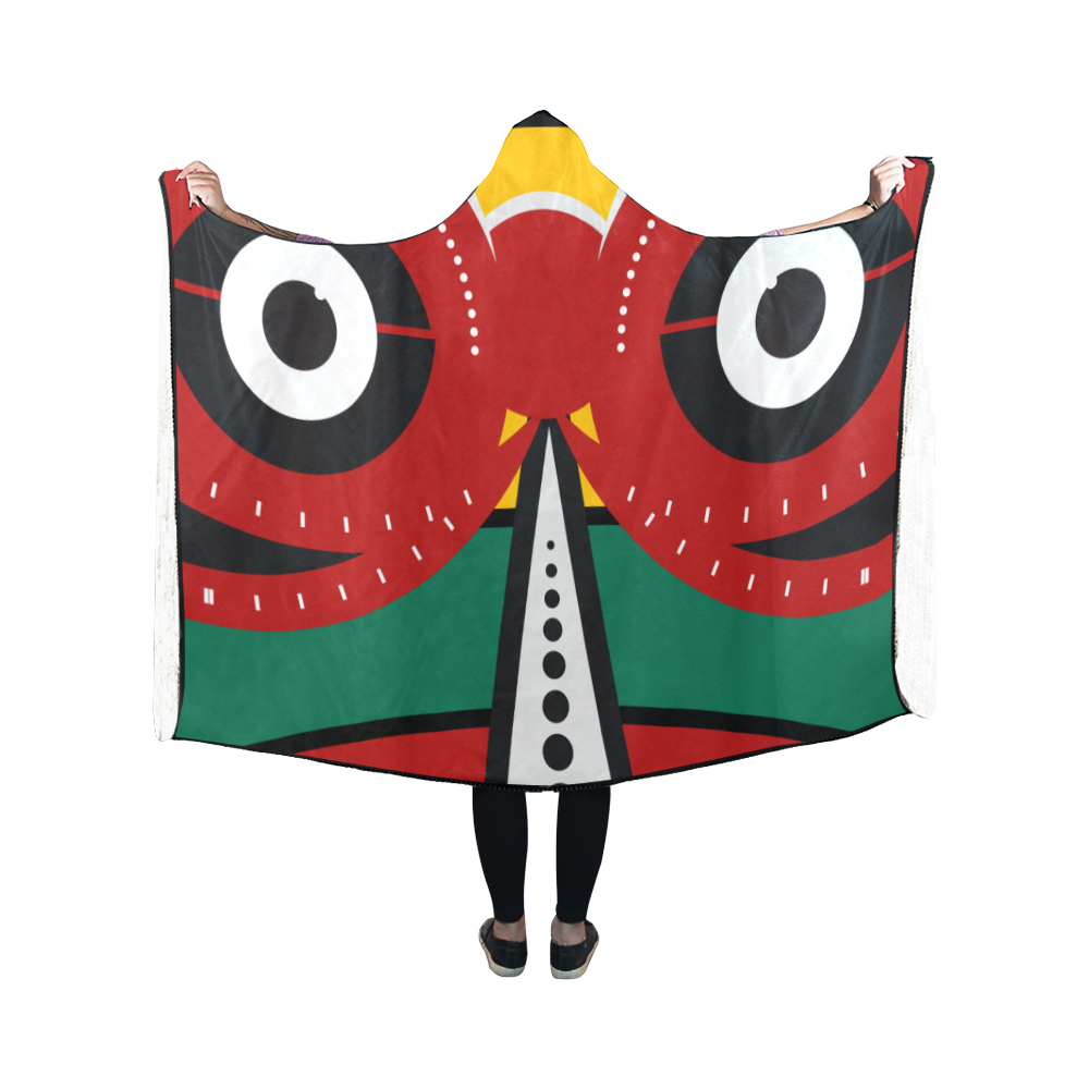 totem tribal Hooded Blanket 50''x40''