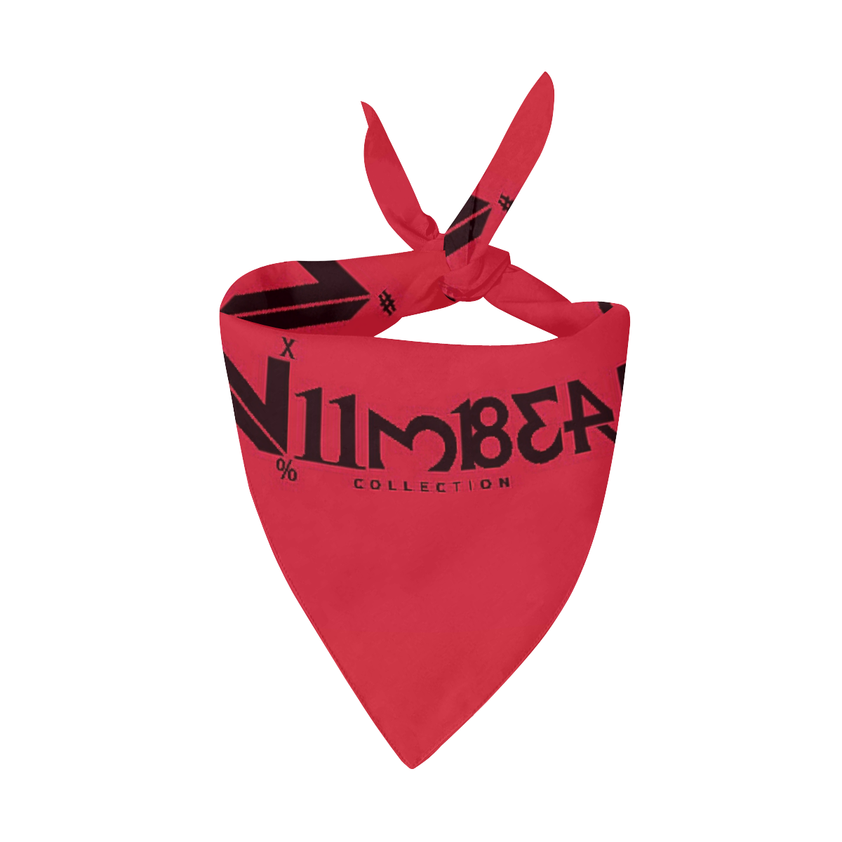 NUMBERS Collection Red/Black Pet Dog Bandana/Large Size