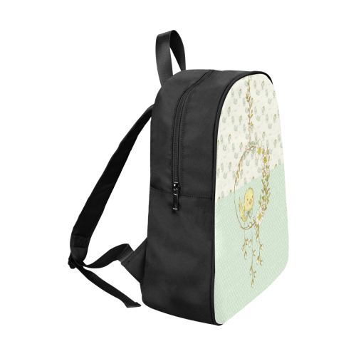 Little Cute Birdie Fabric School Backpack (Model 1682) (Large)