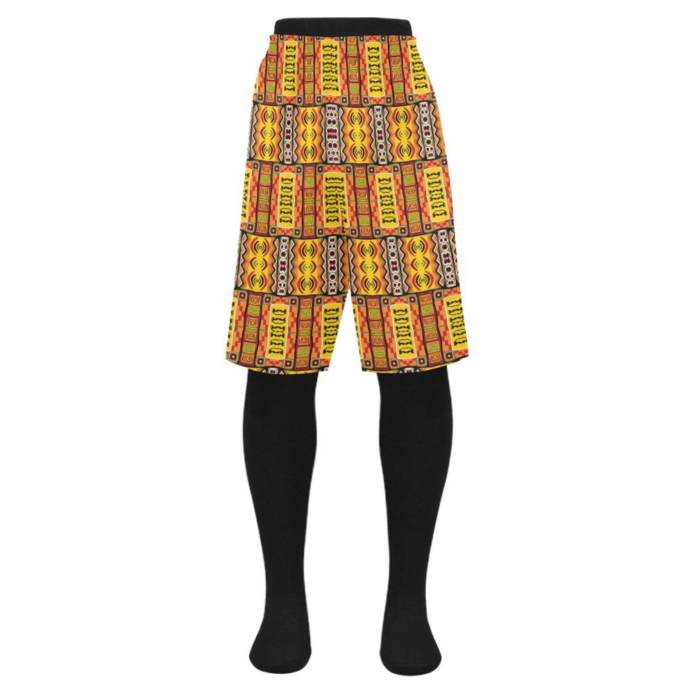 African Ethnic Inspired Pattern Men's Swim Trunk (Model L21)