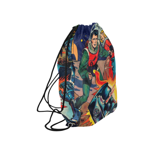 Battle in Space Large Drawstring Bag Model 1604 (Twin Sides)  16.5"(W) * 19.3"(H)