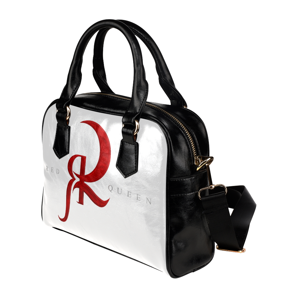 Red Queen Symbol Logo Red White & Black Shoulder Handbag (Model 1634)