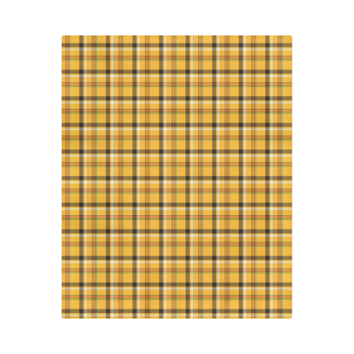 Yellow Tartan (Plaid) Duvet Cover 86"x70" ( All-over-print)