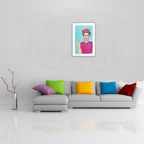 FRIDA IN THE PINK Art Print 19‘’x28‘’