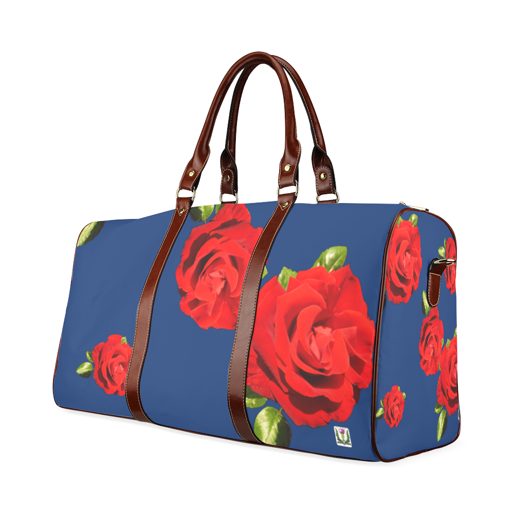 Fairlings Delight's Floral Luxury Collection- Red Rose Waterproof Travel Bag/Large 53086g13 Waterproof Travel Bag/Large (Model 1639)