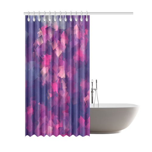 purple pink magenta cubism #modern Shower Curtain 69"x84"