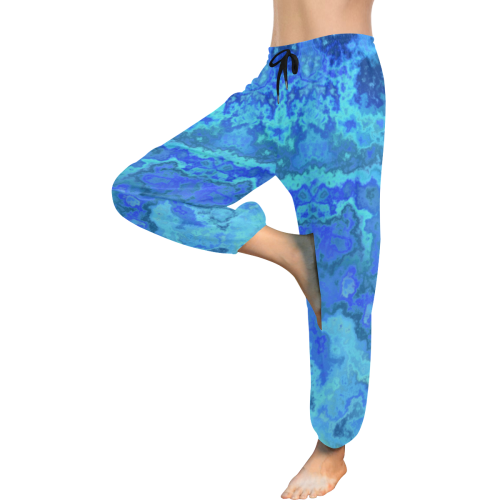 blue reef Women's All Over Print Harem Pants (Model L18)