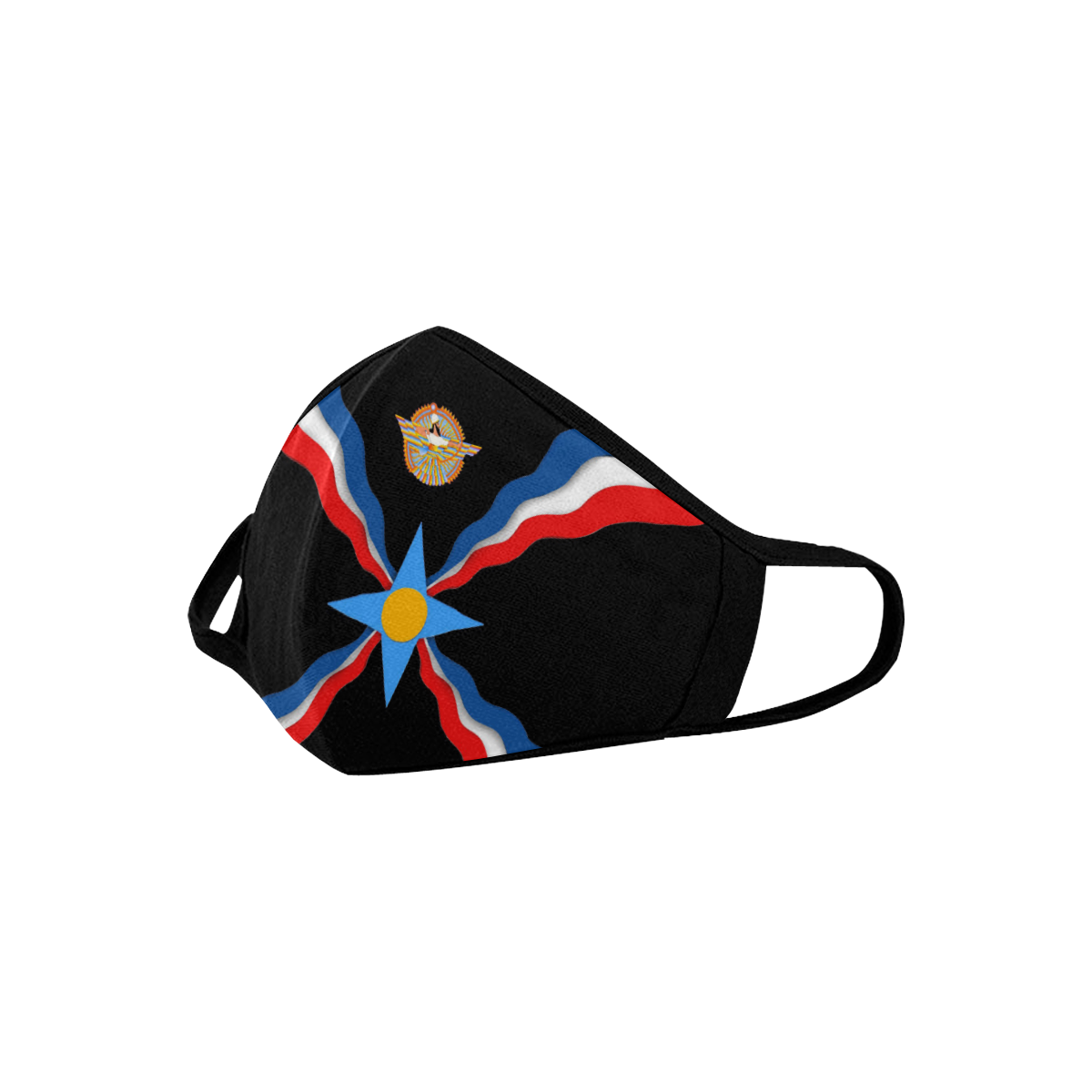 Assyrian Flag Mouth Mask