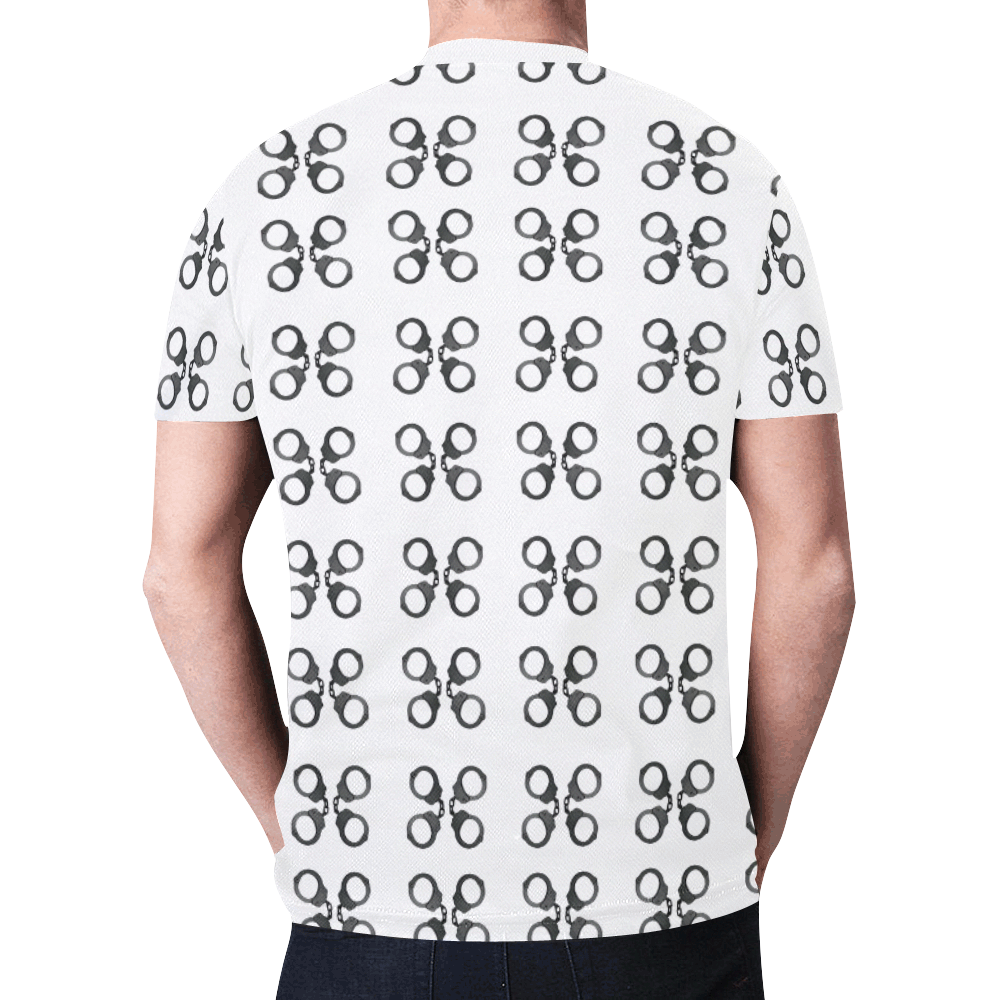handcuffs New All Over Print T-shirt for Men (Model T45)