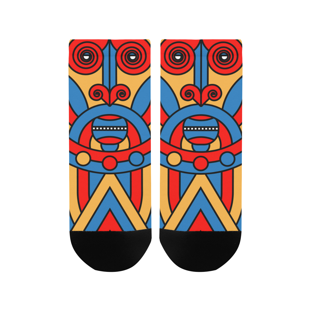 Aztec Maasai Lion Tribal Women's Ankle Socks