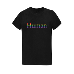 Human Women's T-Shirt in USA Size (Two Sides Printing)
