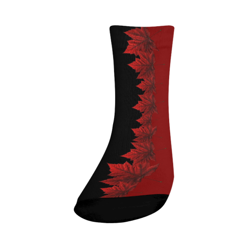 Canada Maple Leaf Socks - Crew Crew Socks