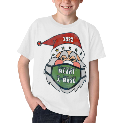 X Mask Christmas by Nico Bielow Kids' All Over Print T-shirt (Model T65)