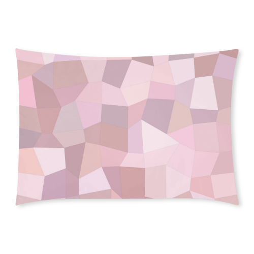 Pastel Pink Mosaic Custom Rectangle Pillow Case 20x30 (One Side)