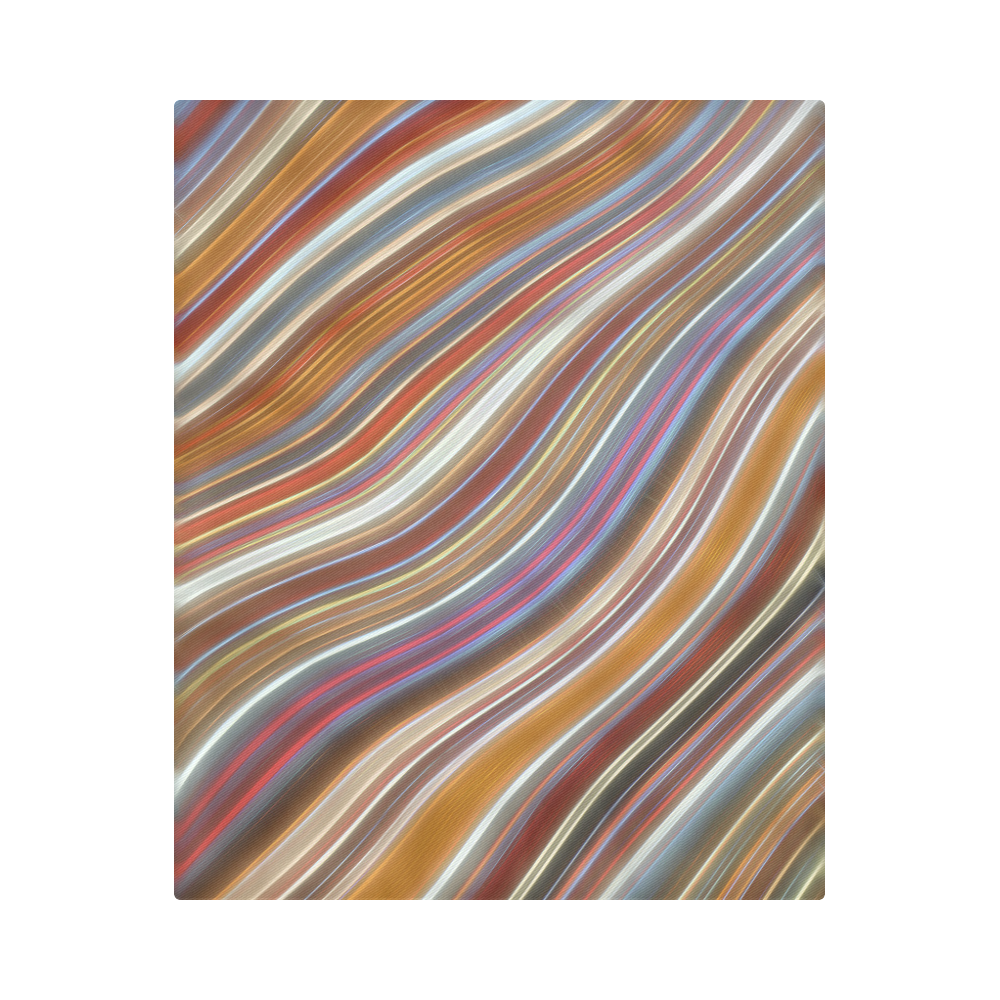 Wild Wavy Lines 02 Duvet Cover 86"x70" ( All-over-print)