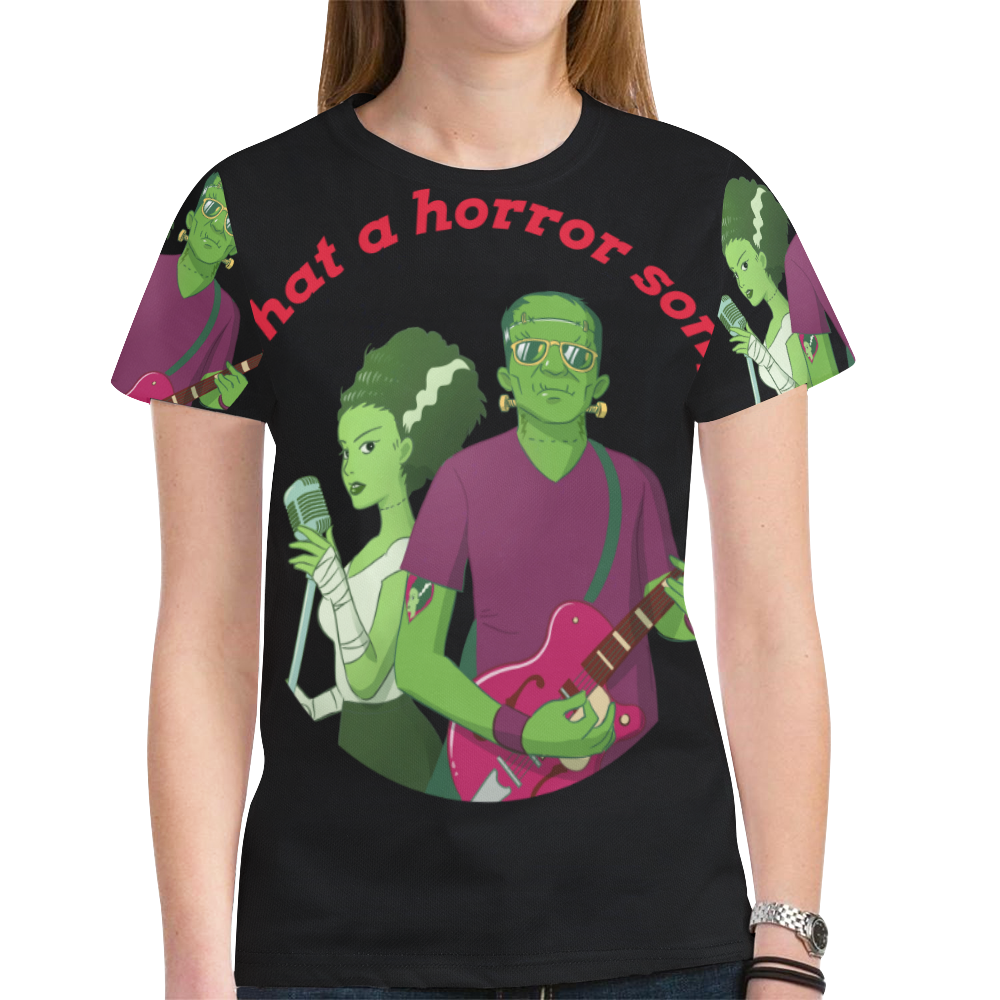 monsters song New All Over Print T-shirt for Women (Model T45)