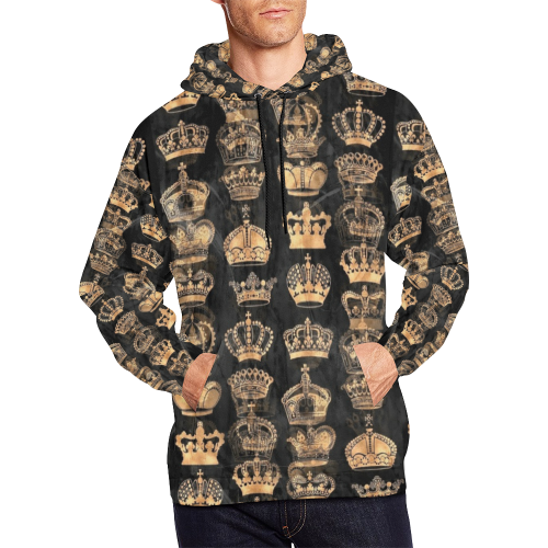 Royal Krone by Artdream All Over Print Hoodie for Men/Large Size (USA Size) (Model H13)