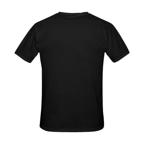 American Flag_Black Tshirt Men's Slim Fit T-shirt (Model T13)