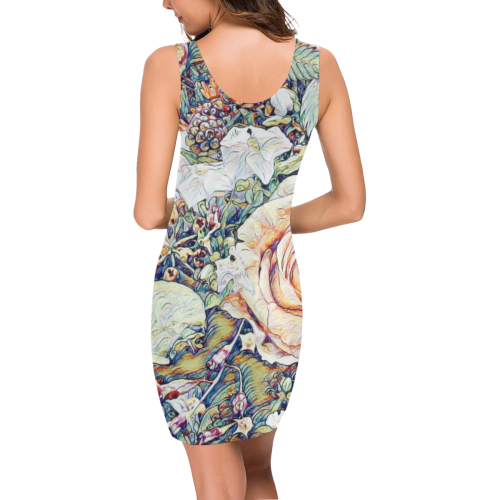 Impression Floral 10191 by JamColors Medea Vest Dress (Model D06)