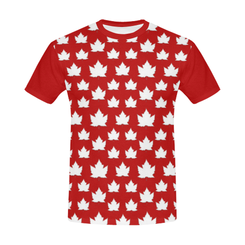 Canada Souvenir T-shirts Cute Plus Size All Over Print T-Shirt for Men/Large Size (USA Size) Model T40)