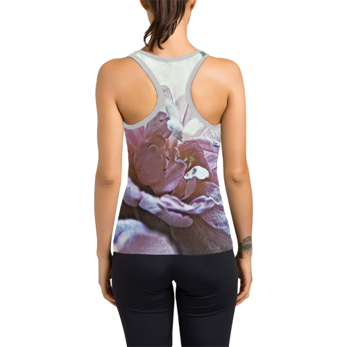 Impression Floral 10193 by JamColors Women's Racerback Tank Top (Model T60)