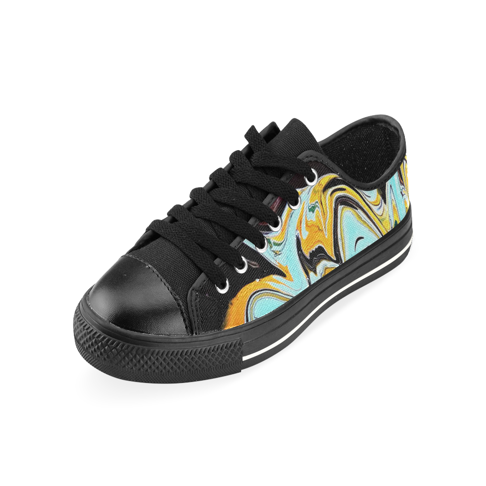 oil_d Low Top Canvas Shoes for Kid (Model 018)
