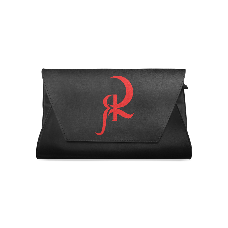 RED QUEEN SYMBOL RED & BLACK Clutch Bag (Model 1630)