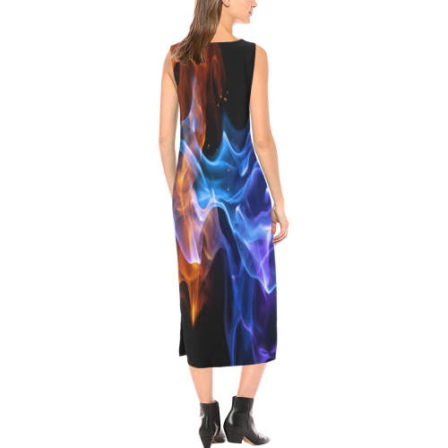 fire-ice Phaedra Sleeveless Open Fork Long Dress (Model D08)