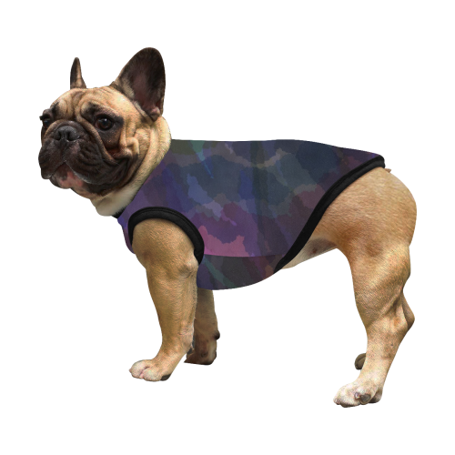 CAMOUFLAGE WATERCOLOR DOG All Over Print Pet Tank Top