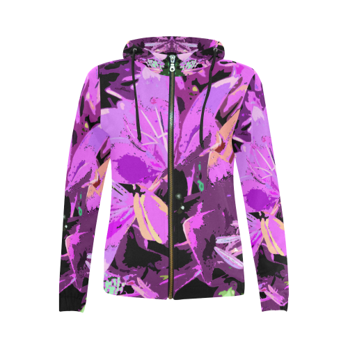 tipping point 1b3 All Over Print Full Zip Hoodie for Women (Model H14)