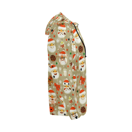Santa  by Artdream All Over Print Full Zip Hoodie for Men (Model H14)