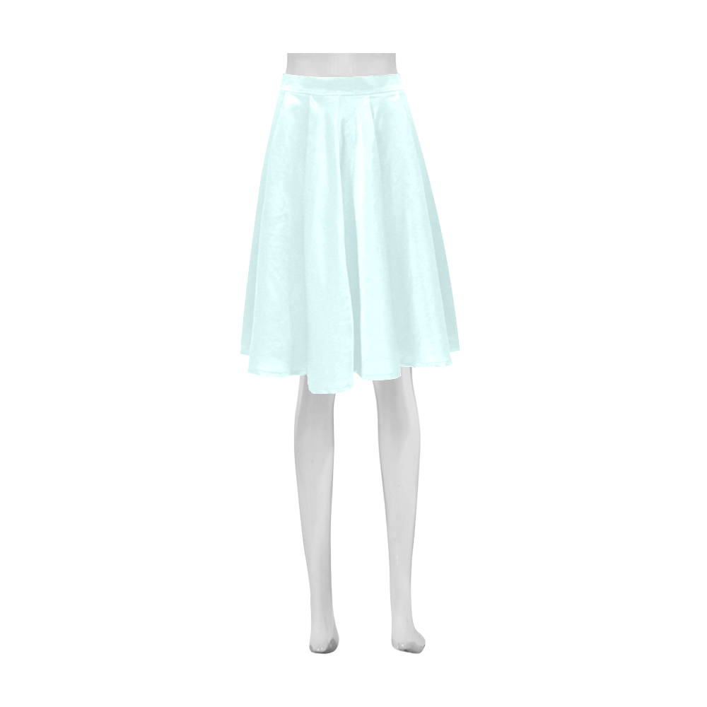 color light cyan Athena Women's Short Skirt (Model D15)